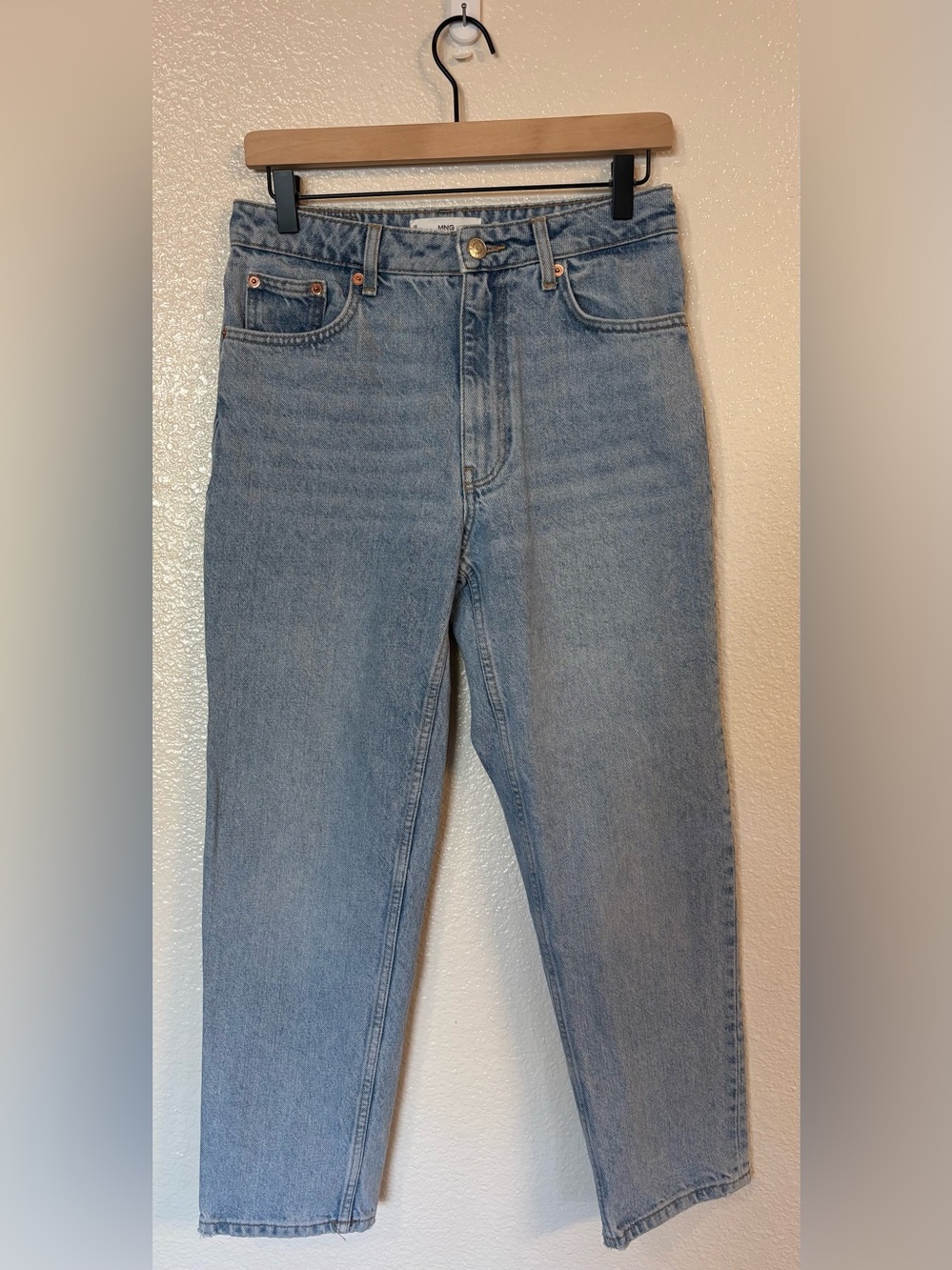 MANGO 100% Cotton Mom Jeans